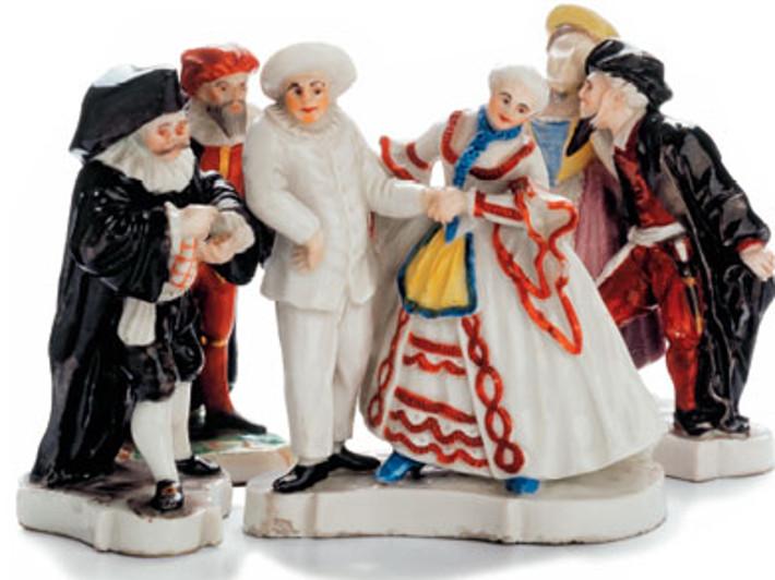 Foto: Landesmuseum Württemberg Residenzschloss Ludwigsburg, Figuren der italienischen Commedia dell'arte