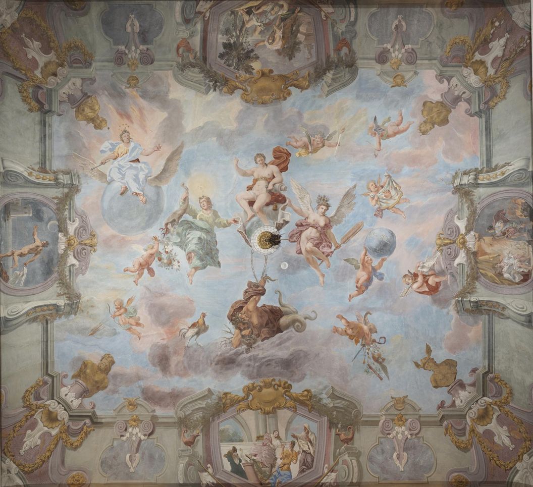 Residenzschloss Ludwigsburg, Junozimmer, Deckenfresko